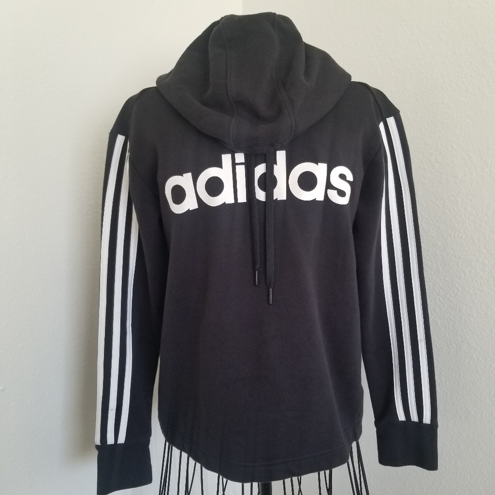 Adidas Women's Essentials 3-Stripes Linear Logo Pullover Hoodie, Size S